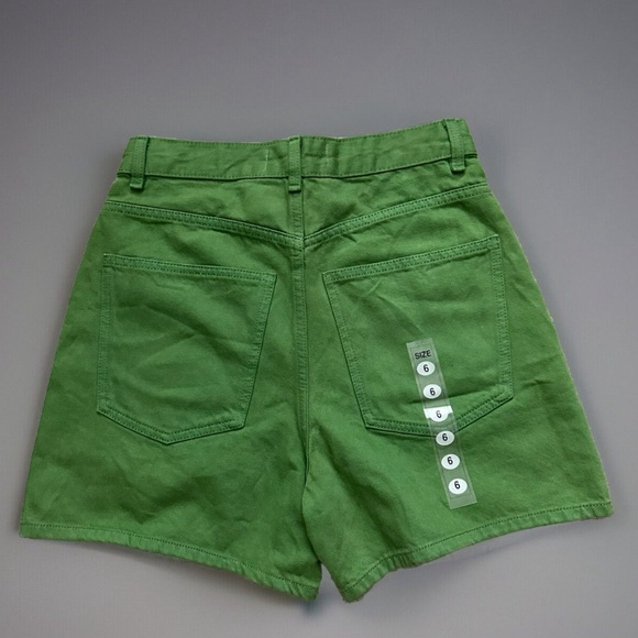 NWOT- Zara denim green shorts - Picture 2 of 6